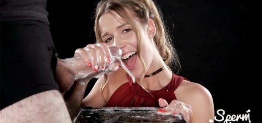 Alexis Crystal Uses A Group of Guys' Cum For One Messy Handjob - Massive Cum Handjob