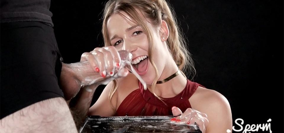 Alexis Crystal Uses A Group of Guys' Cum For One Messy Handjob - Massive Cum Handjob