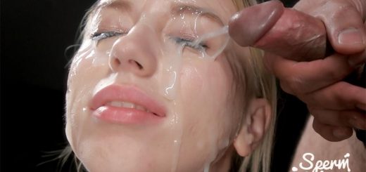 Kira Thorn's Sticky Bukkake Facial - Facial Bukkake