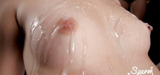 Kristen Scott Uses Her Sperm Covered Body to Make You Cum - Body Bukkake